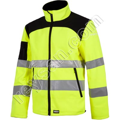 Veste Workshell haute visibilité